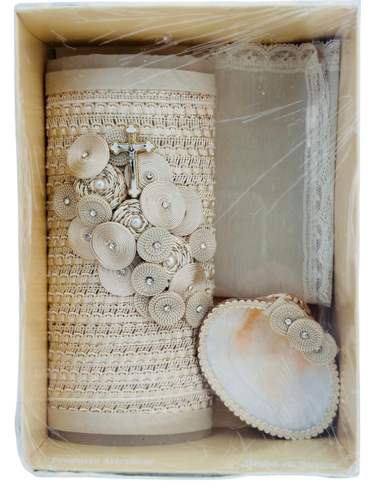 KIT DE VELA BAUTIZO Alba