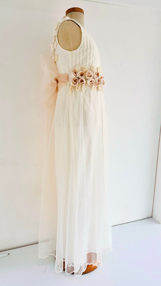 Mono de Primera Comunión "Aurora" – Elegante Palazzo para Niña