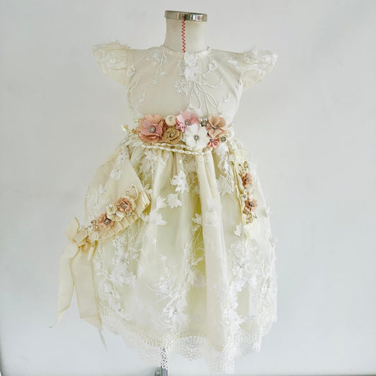 Vestido de Bautizo para Niña "Alma de Marfil"