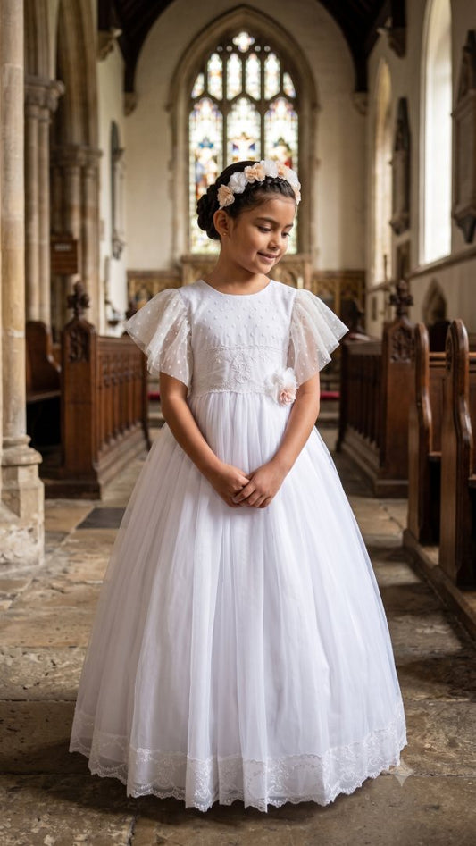Vestido de Primera Comunión Elegancia Celestial