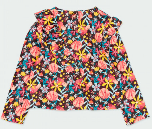 Blusa con flores 413020