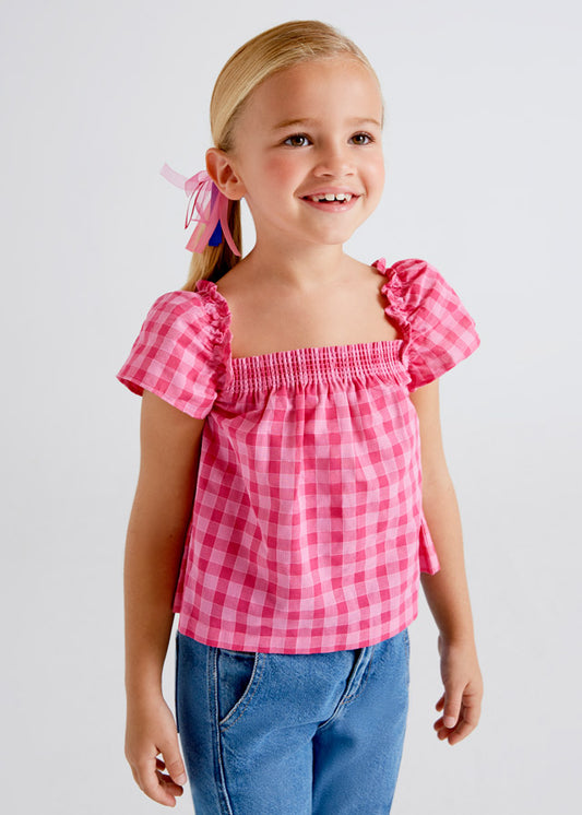 Blusa de niña a cuadros 3134