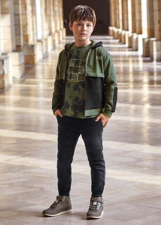 Pantalón negro con verde 7820 - Ceremonias Anny