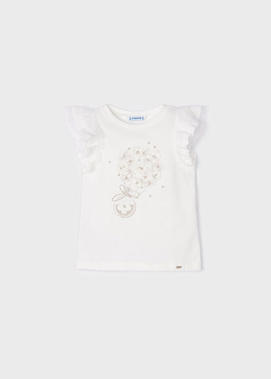 Playera niña flores 3054 - Ceremonias Anny