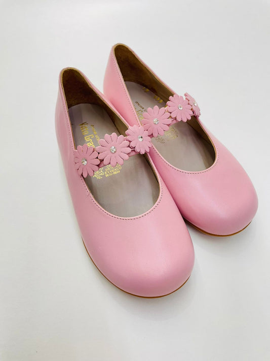 Zapato niña con flores - Ceremonias Anny
