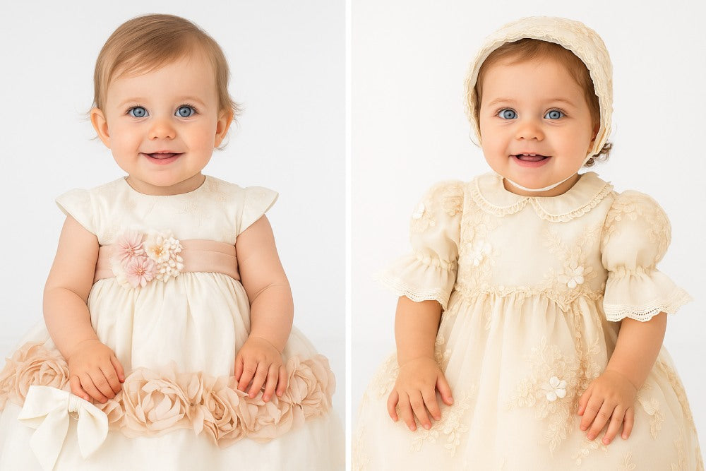 ¿Qué debo comprar: ropón o vestido de bautizo?