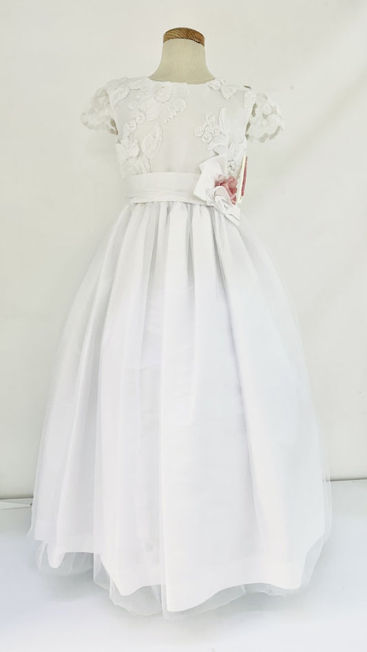 Vestido de Primera Comunión Petalo rosa