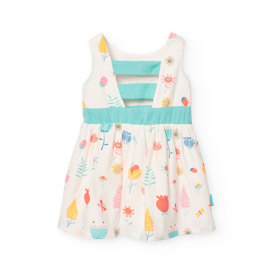 BOBOLI Vestido para bebe niña estampado de flores 221072