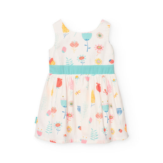 BOBOLI Vestido para bebe niña estampado de flores 221072