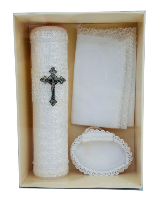 KIT DE VELA BAUTIZO Blanquita
