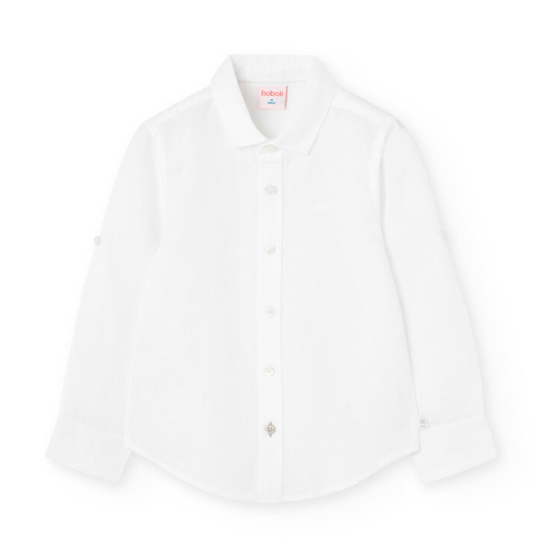 BOBOLI Camisa de lino para niño 731034 - Ceremonias Anny