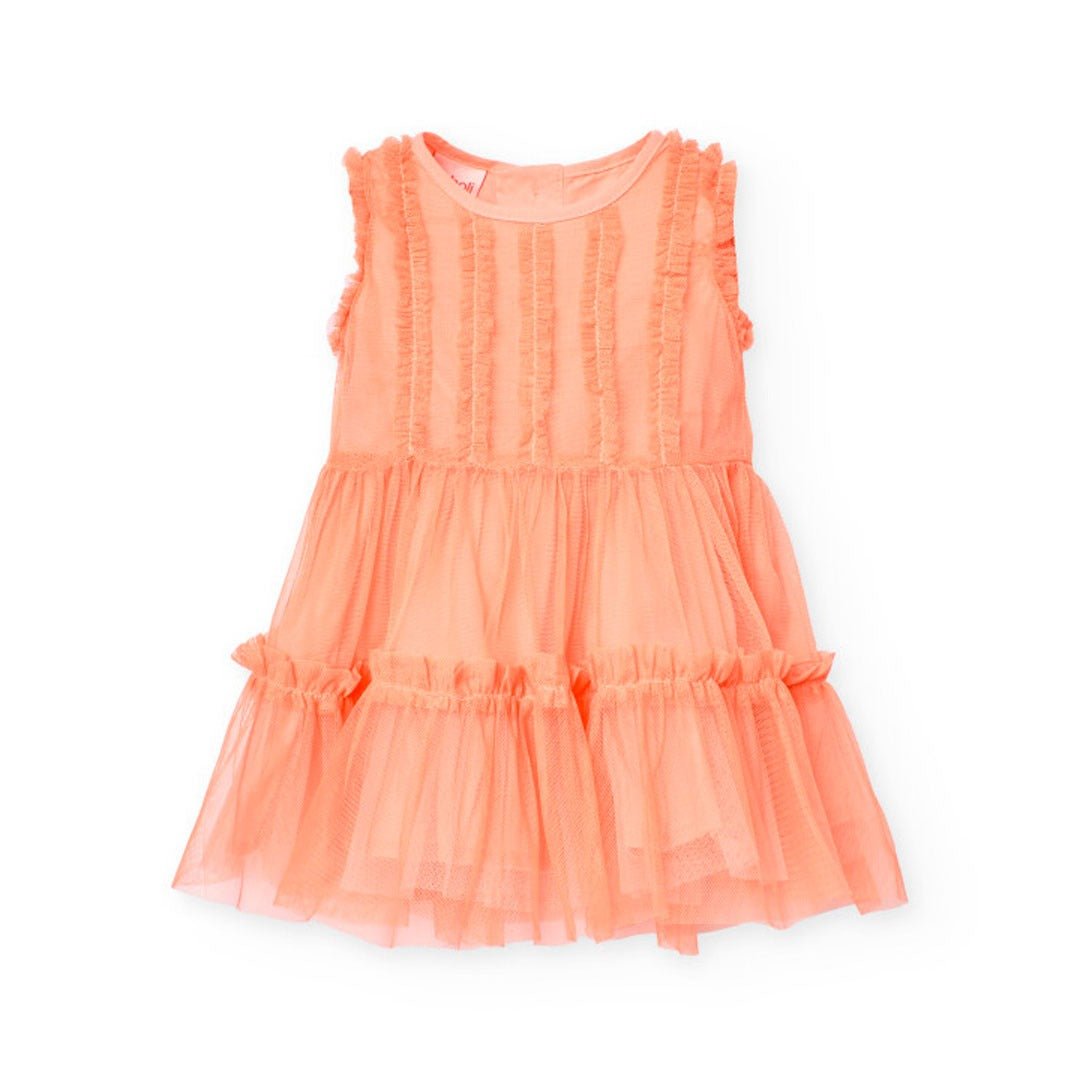 BOBOLI Vestido de tul para niña 701200 - Ceremonias Anny