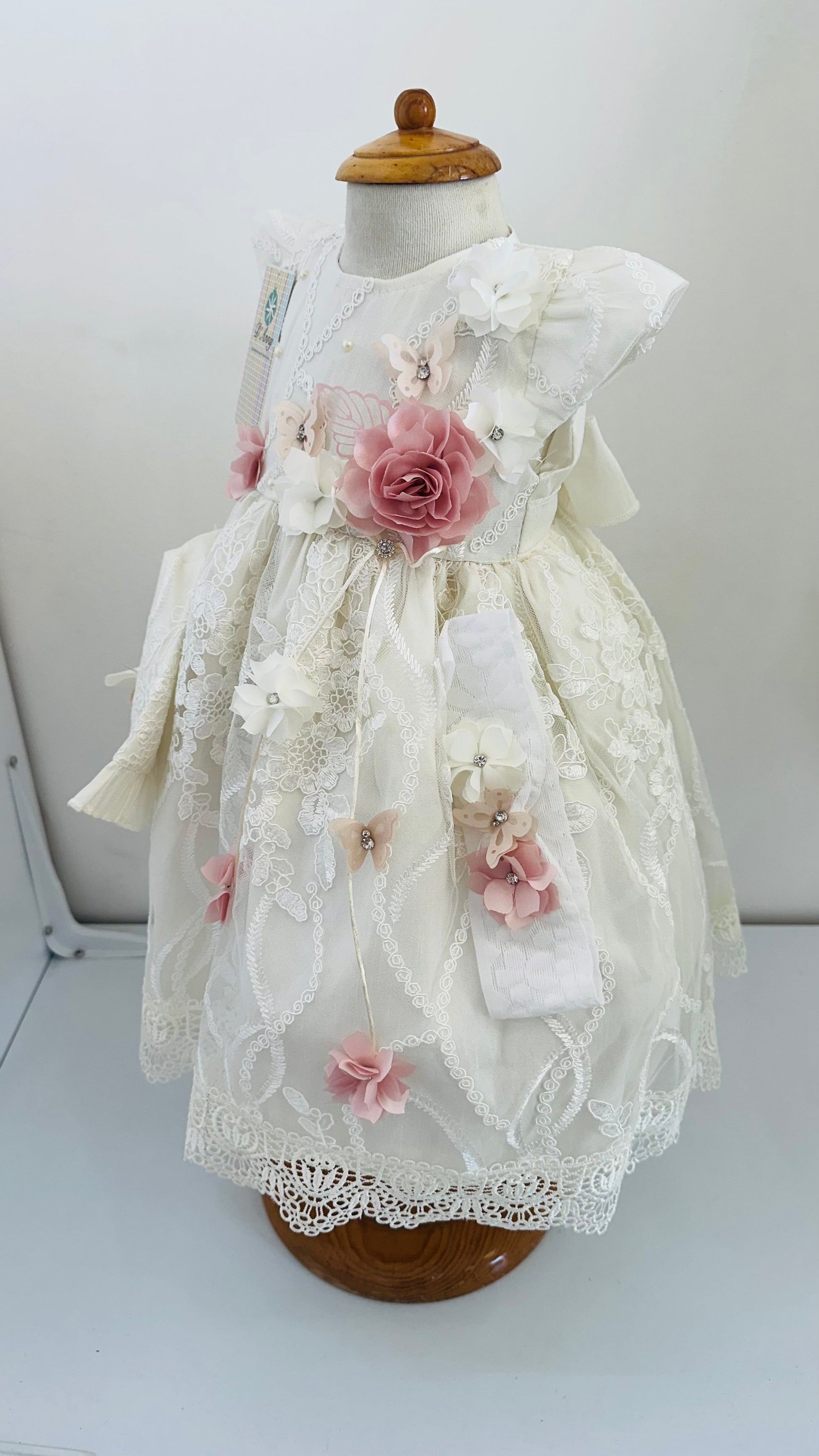 Kit Bautizo de niña con kit vela de mariposas - Ceremonias Anny