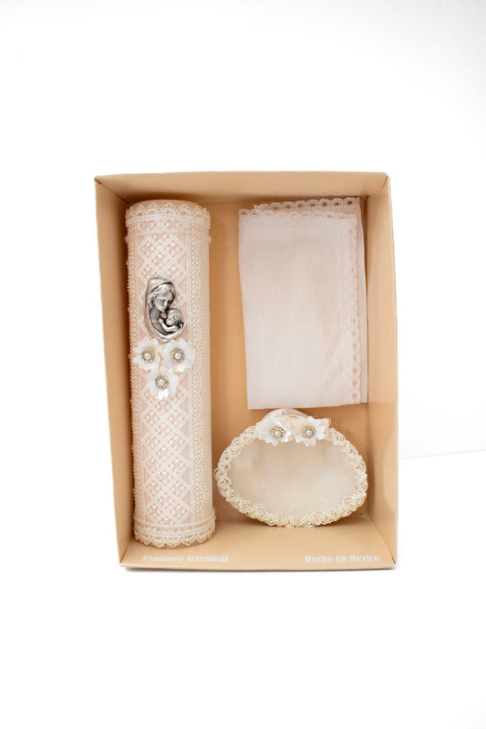 KIT DE VELA BAUTIZO Madonna - Ceremonias Anny