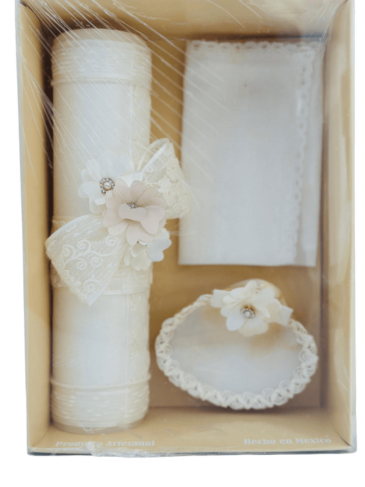 KIT DE VELA BAUTIZO Perla - Ceremonias Anny