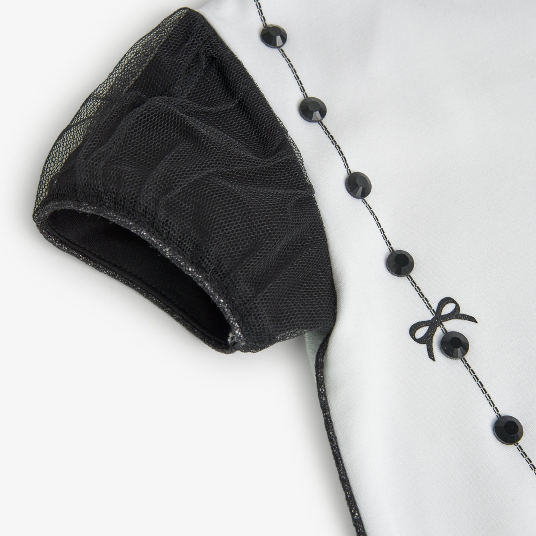 Vestido blanco con negro 728478 - Ceremonias Anny