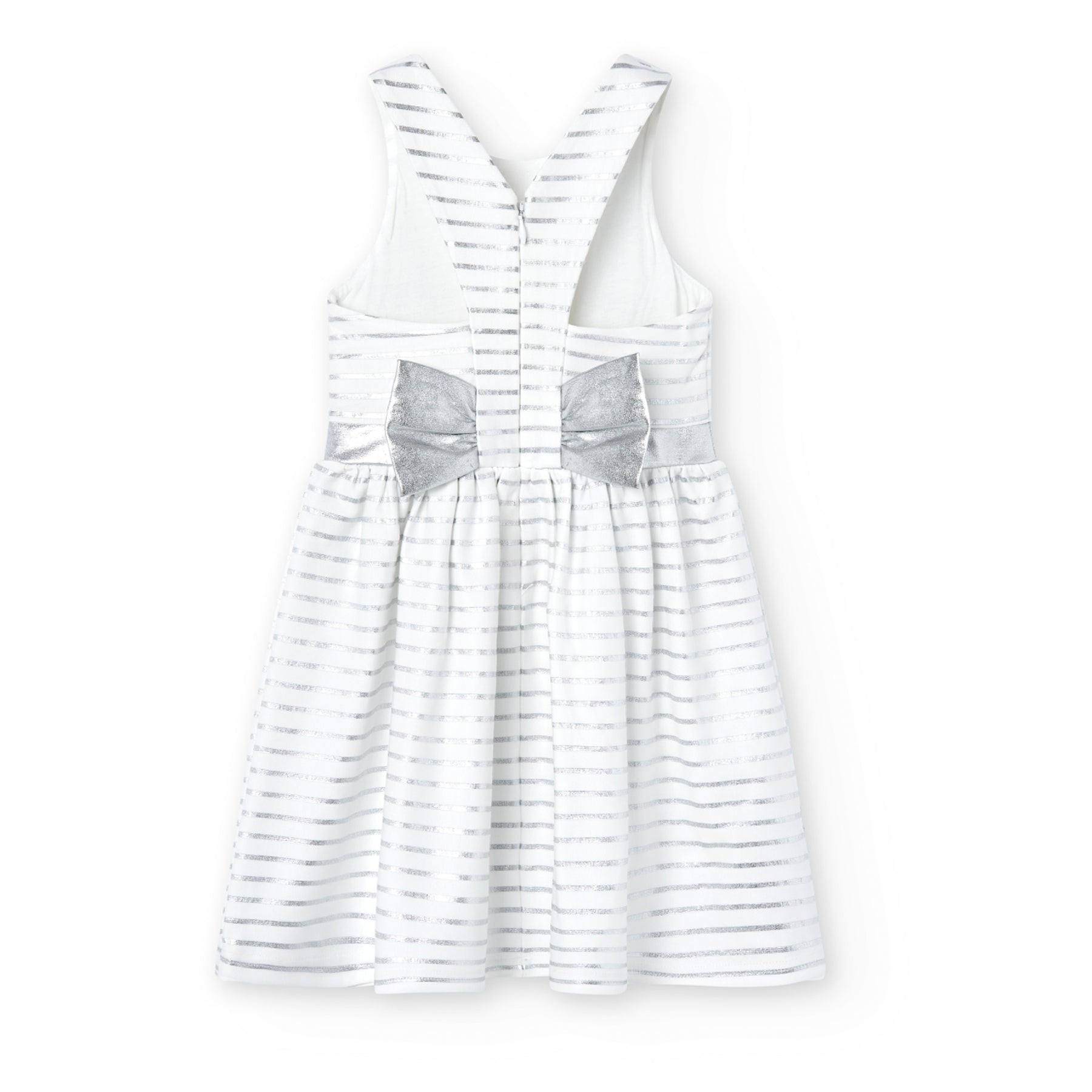 Vestido blanco con plata 728119 - Ceremonias Anny