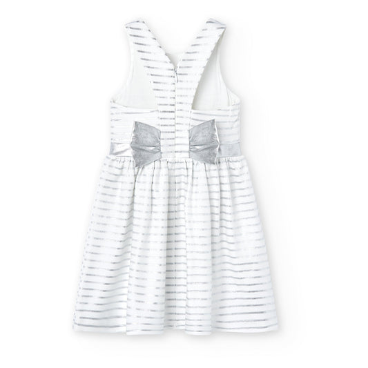 Vestido blanco con plata 728119 - Ceremonias Anny