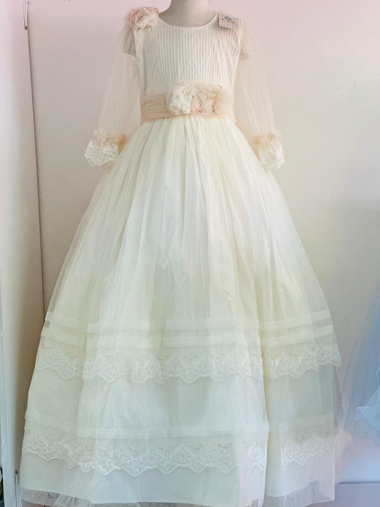 Vestido de Primera Comunión manga larga - Olivia - Ceremonias Anny