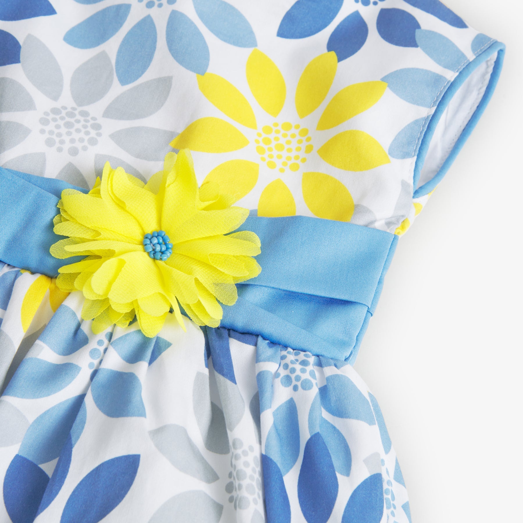 Vestido flores azules 708230 - Ceremonias Anny