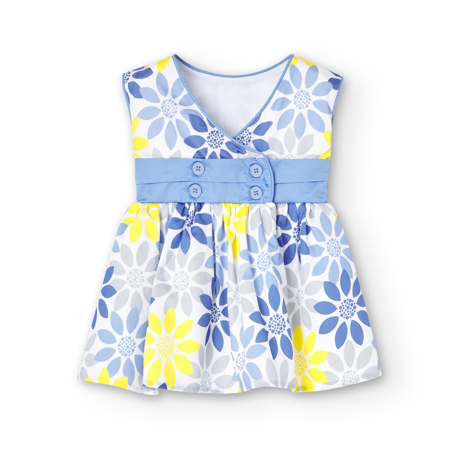 Vestido flores azules 708230 - Ceremonias Anny