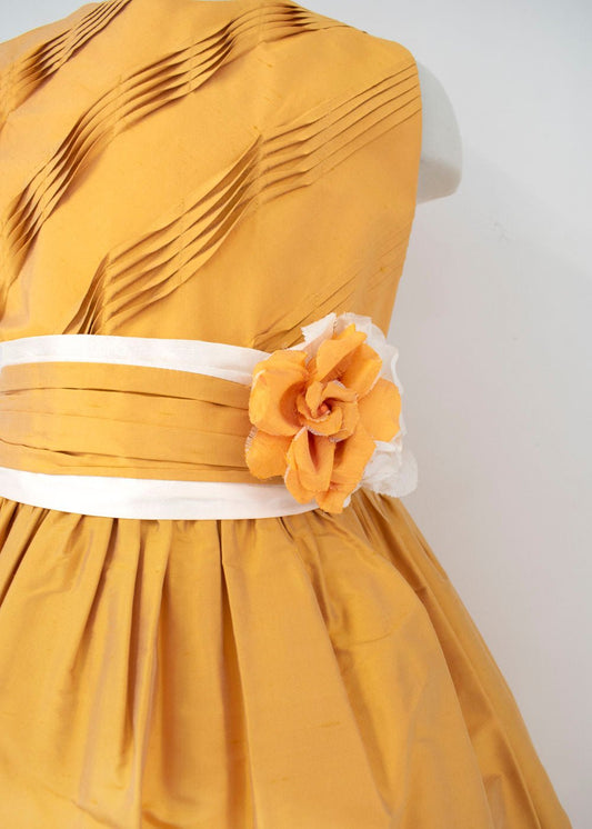 Vestido Niña Oro - Ceremonias Anny