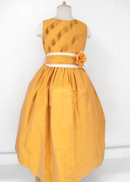 Vestido Niña Oro - Ceremonias Anny