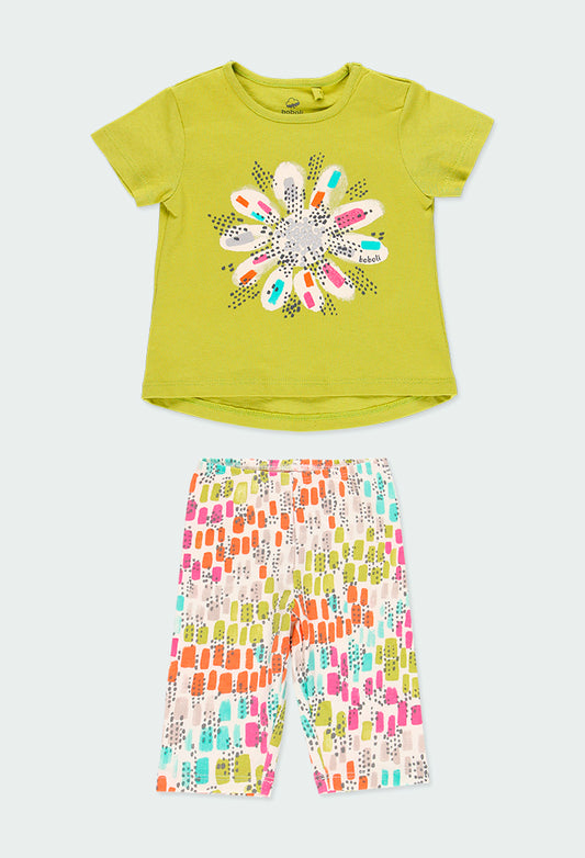 Conjunto Leggins flores colores 244112