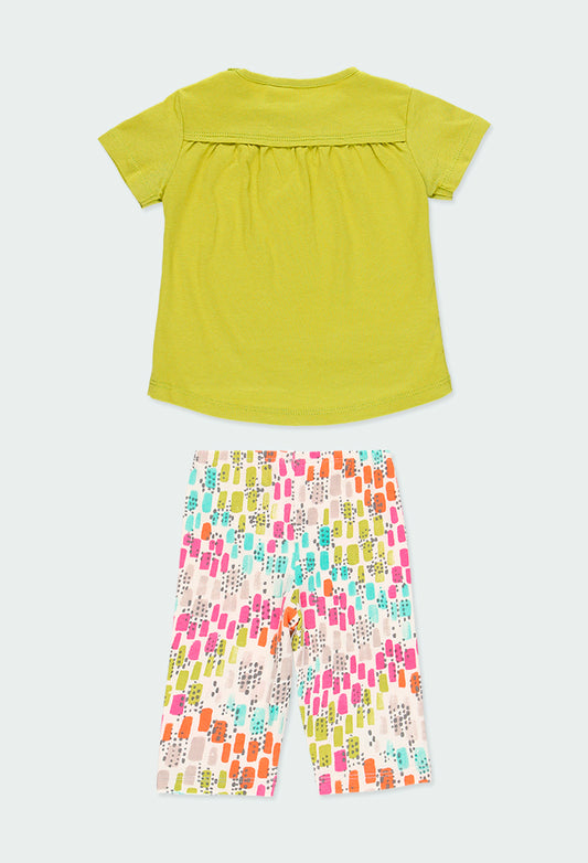 Conjunto Leggins flores colores 244112