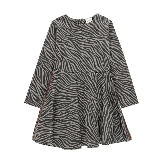 Vestido cebra gris 725015