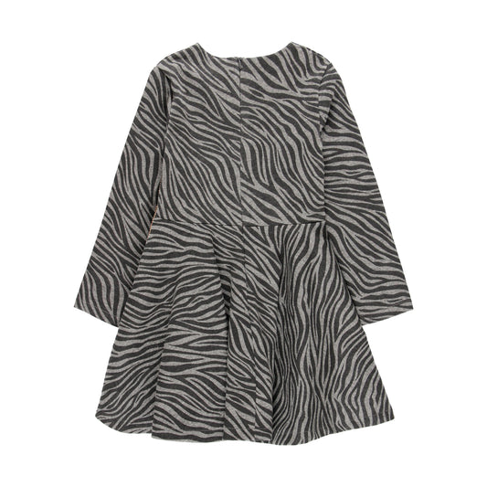 Vestido cebra gris 725015