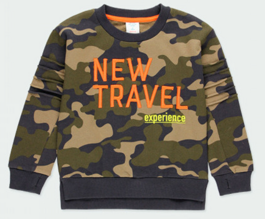Sudadera con estampado militar 523101