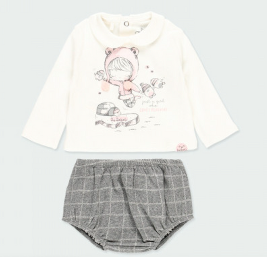 Playera con short tipo calzón 103161