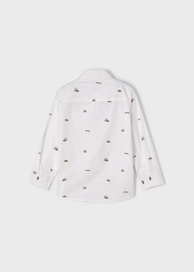 Camisa con cuello estampada - Ceremonias Anny
