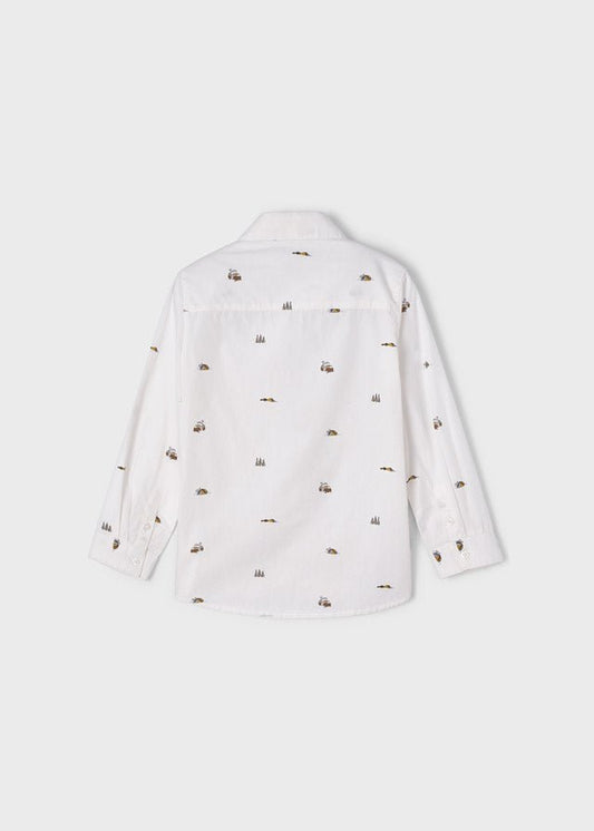 Camisa con cuello estampada - Ceremonias Anny