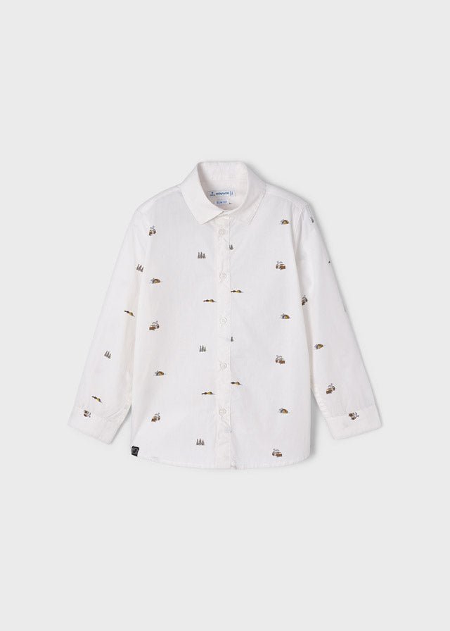 Camisa con cuello estampada - Ceremonias Anny