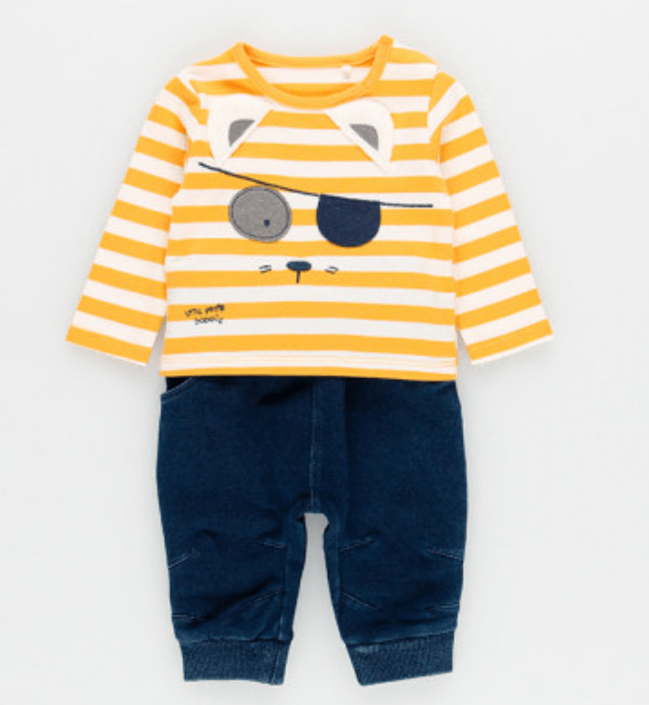 Conjunto playera a rayas y pantalón 133131 - Ceremonias Anny