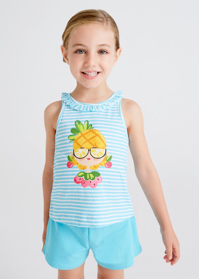 Conjunto short de niña 3284 - Ceremonias Anny