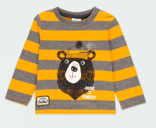 Playera a rayas con oso 323019 - Ceremonias Anny
