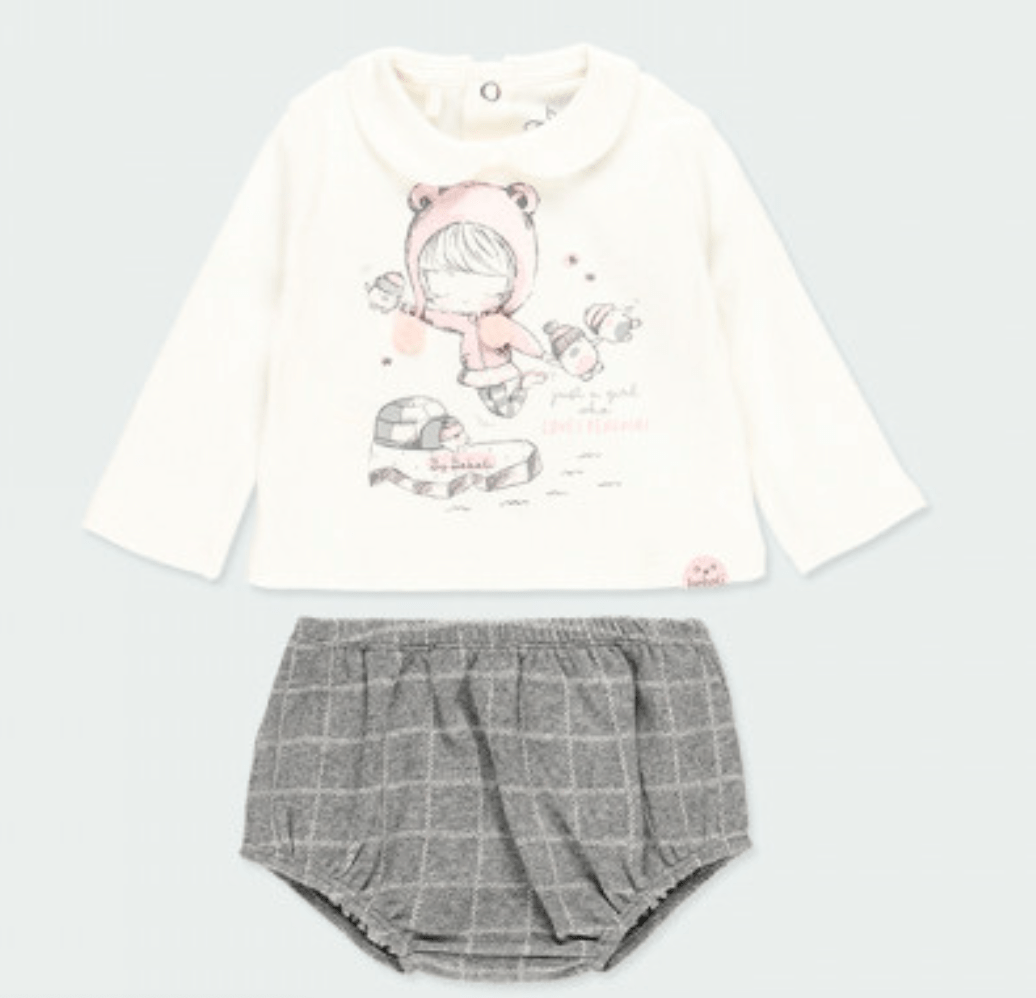 Playera con short tipo calzón 103161 - Ceremonias Anny