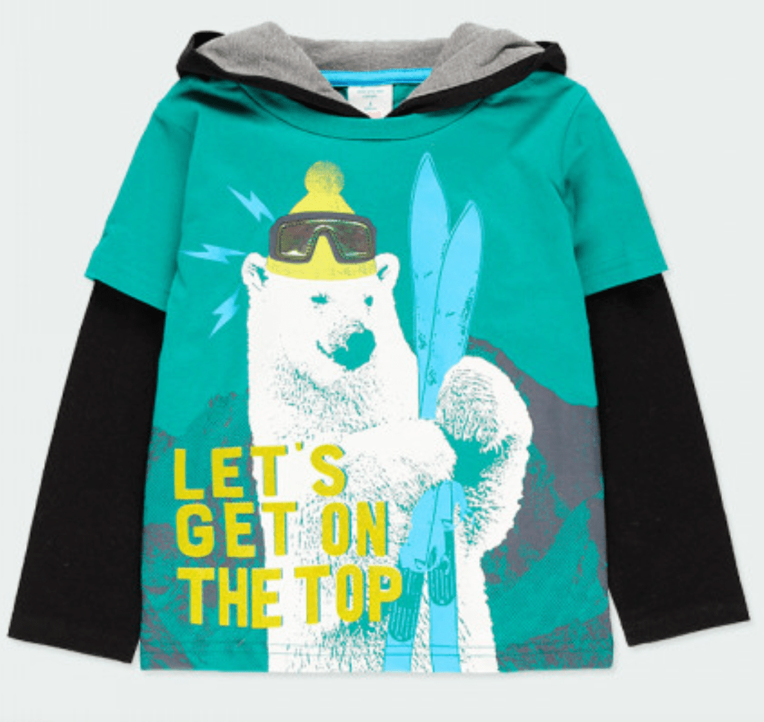 Playera de oso con gorro 513201 - Ceremonias Anny