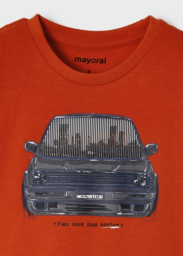 Playera manga larga carro niño 4009 - Ceremonias Anny