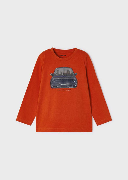 Playera manga larga carro niño 4009 - Ceremonias Anny