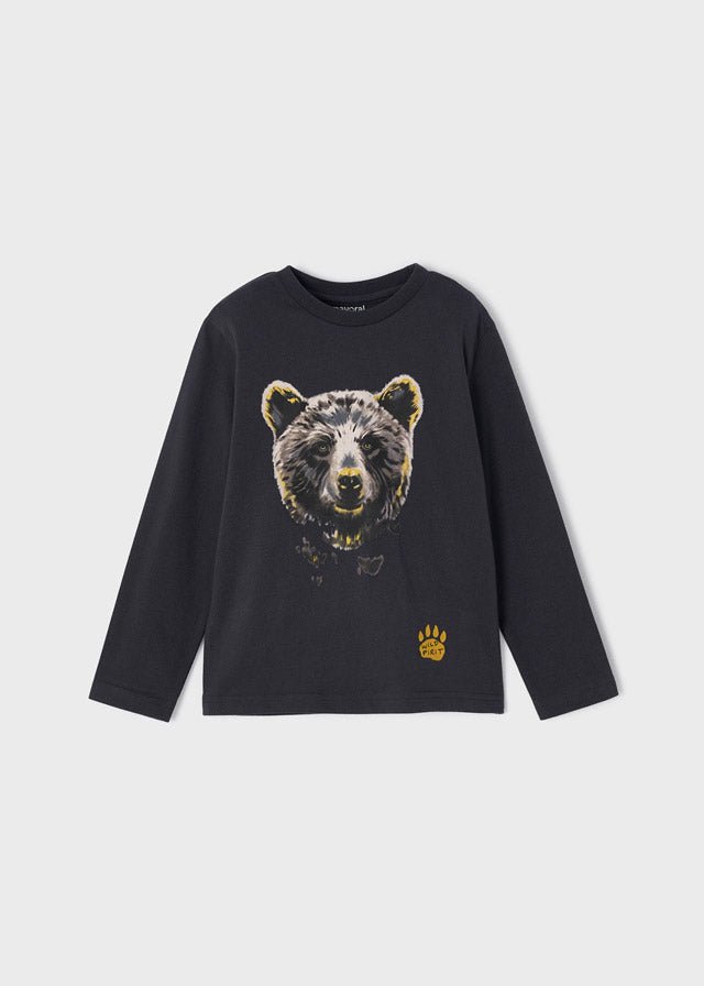 Playera manga larga con oso 4006 - Ceremonias Anny