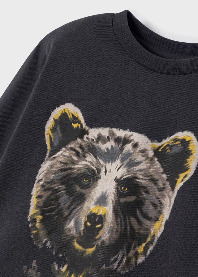 Playera manga larga con oso 4006 - Ceremonias Anny