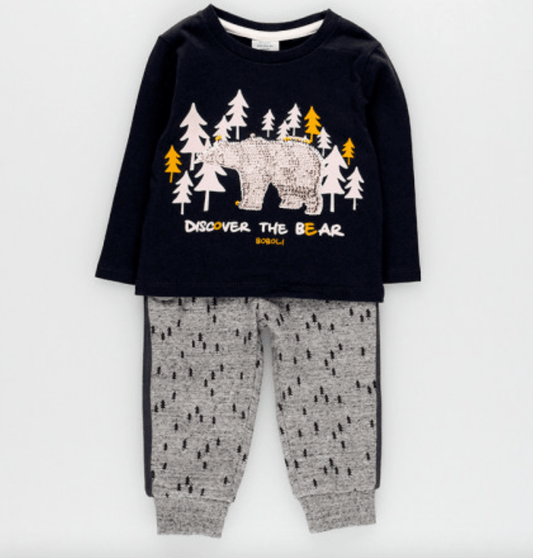 Playera manga larga con pants 323086 - Ceremonias Anny