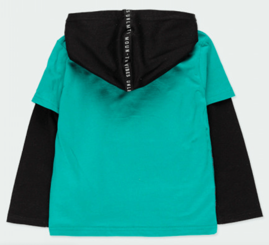 Playera manga larga tipo sudadera niño - Ceremonias Anny