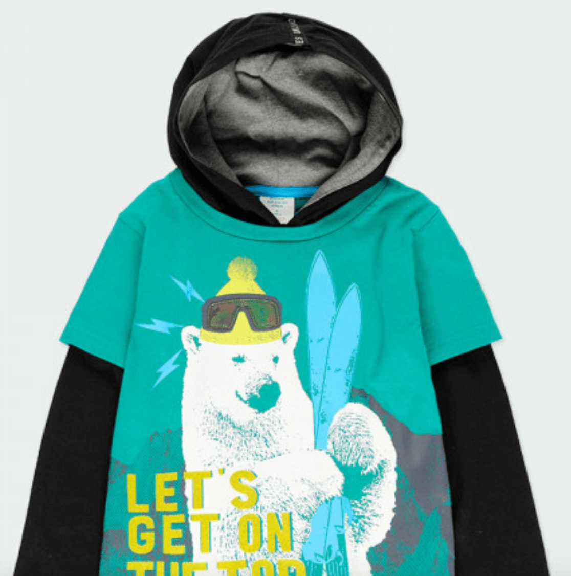 Playera manga larga tipo sudadera niño - Ceremonias Anny