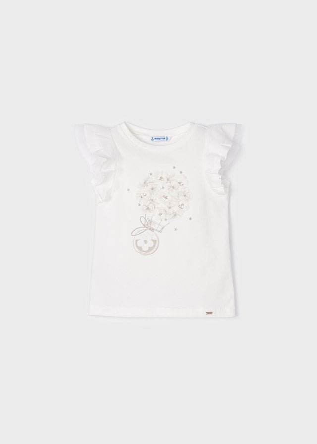 Playera niña flores 3054 - Ceremonias Anny