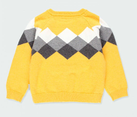 Suéter con rombos y pantalón tirantes 713113 - Ceremonias Anny